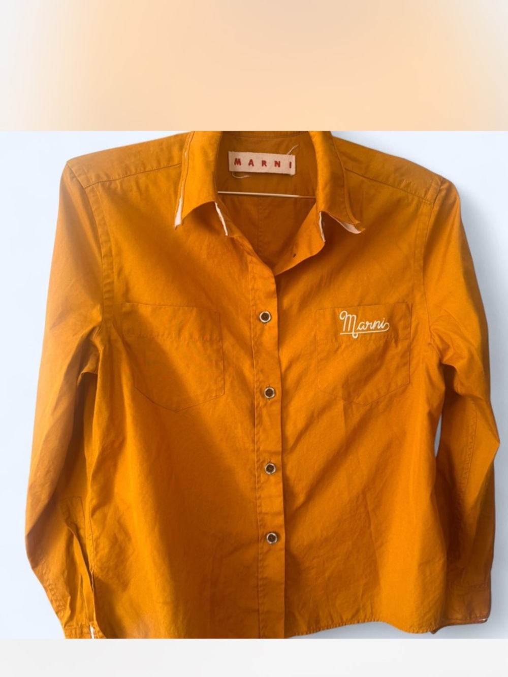 Marni Mustard Yellow Button-Up Shirt